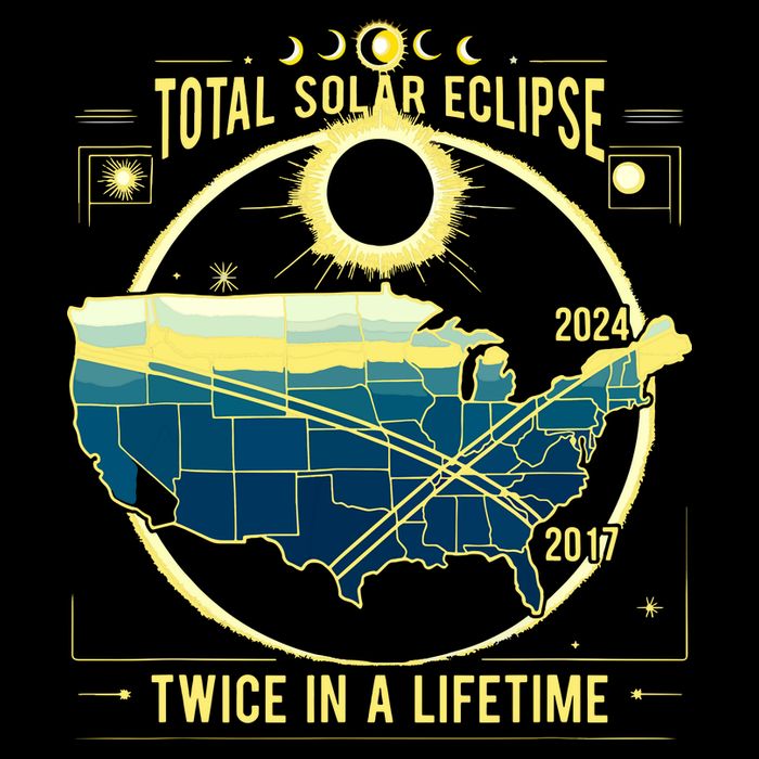 Total Solar Eclipse Twice In A Lifetime 2024 Drawstring Bag