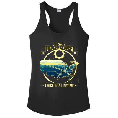 Total Solar Eclipse Twice In A Lifetime 2024 Ladies PosiCharge Competitor Racerback Tank