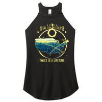 Total Solar Eclipse Twice In A Lifetime 2024 Women's Perfect Tri Rocker Tank