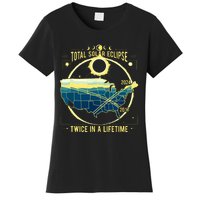 Total Solar Eclipse Twice In A Lifetime 2024 Women's T-Shirt