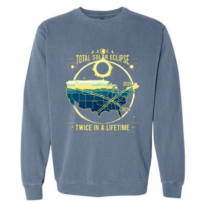 Total Solar Eclipse Twice In A Lifetime 2024 Garment-Dyed Sweatshirt