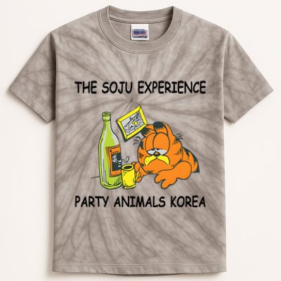 The Soju Experience Party Animals Korea Kids Tie-Dye T-Shirt