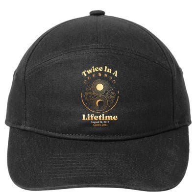 Total Solar Eclipse 7-Panel Snapback Hat