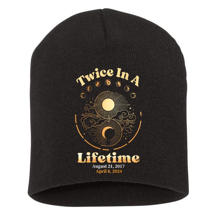 Total Solar Eclipse Short Acrylic Beanie