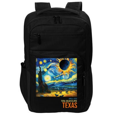 Total Solar Eclipse 2024 Texas Painting Impact Tech Backpack