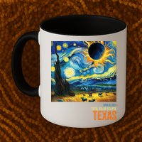 Total Solar Eclipse 2024 Texas Painting Mug
