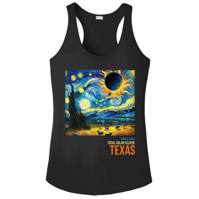 Total Solar Eclipse 2024 Texas Painting Ladies PosiCharge Competitor Racerback Tank