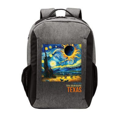 Total Solar Eclipse 2024 Texas Painting Vector Backpack