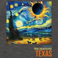 Total Solar Eclipse 2024 Texas Painting Vector Backpack