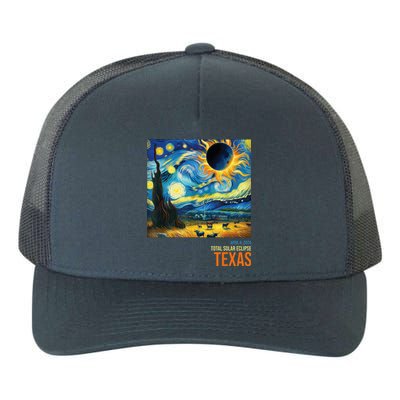 Total Solar Eclipse 2024 Texas Painting Yupoong Adult 5-Panel Trucker Hat