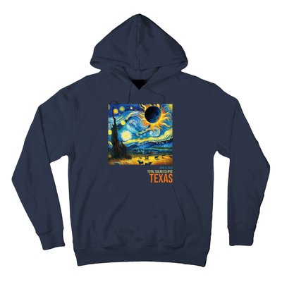 Total Solar Eclipse 2024 Texas Painting Hoodie