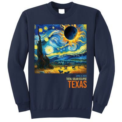 Total Solar Eclipse 2024 Texas Painting Sweatshirt