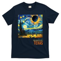 Total Solar Eclipse 2024 Texas Painting T-Shirt