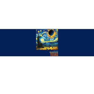 Total Solar Eclipse 2024 Texas Painting Bumper Sticker