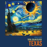 Total Solar Eclipse 2024 Texas Painting Flatbill Hat