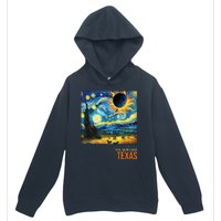 Total Solar Eclipse 2024 Texas Painting Urban Pullover Hoodie