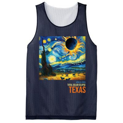 Total Solar Eclipse 2024 Texas Painting Mesh Reversible Basketball Jersey Tank