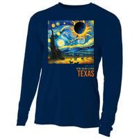 Total Solar Eclipse 2024 Texas Painting Cooling Performance Long Sleeve Crew