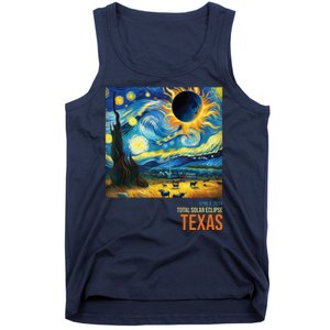 Total Solar Eclipse 2024 Texas Painting Tank Top