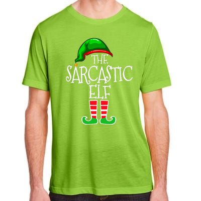 The Sarcastic Elf Matching Christmas Adult ChromaSoft Performance T-Shirt