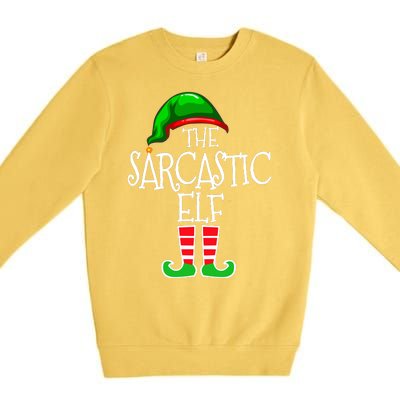 The Sarcastic Elf Matching Christmas Premium Crewneck Sweatshirt