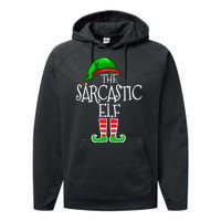 The Sarcastic Elf Matching Christmas Performance Fleece Hoodie