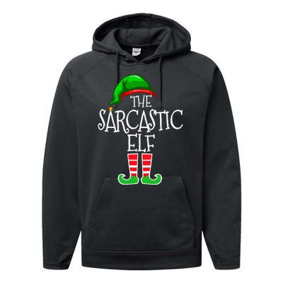 The Sarcastic Elf Matching Christmas Performance Fleece Hoodie