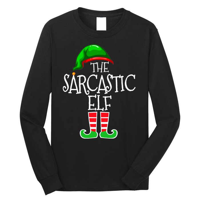 The Sarcastic Elf Matching Christmas Long Sleeve Shirt