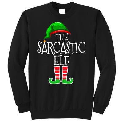 The Sarcastic Elf Matching Christmas Sweatshirt