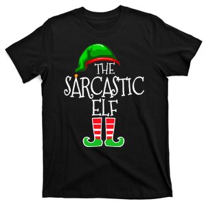 The Sarcastic Elf Matching Christmas T-Shirt