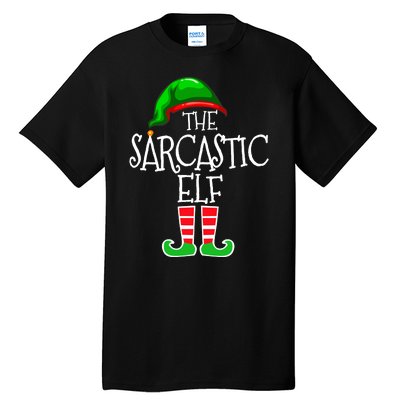 The Sarcastic Elf Matching Christmas Tall T-Shirt