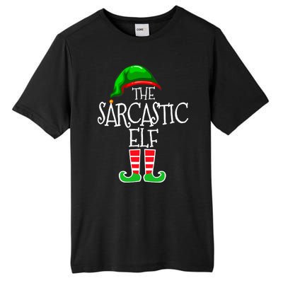 The Sarcastic Elf Matching Christmas Tall Fusion ChromaSoft Performance T-Shirt