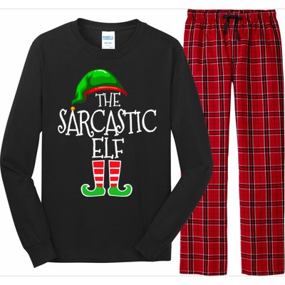 The Sarcastic Elf Matching Christmas Long Sleeve Pajama Set