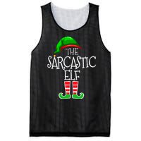 The Sarcastic Elf Matching Christmas Mesh Reversible Basketball Jersey Tank