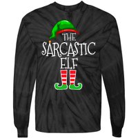 The Sarcastic Elf Matching Christmas Tie-Dye Long Sleeve Shirt