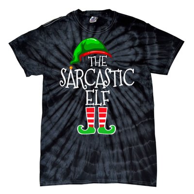 The Sarcastic Elf Matching Christmas Tie-Dye T-Shirt