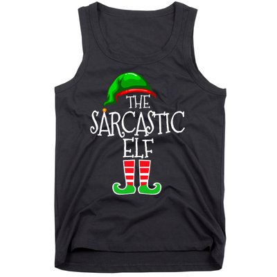 The Sarcastic Elf Matching Christmas Tank Top