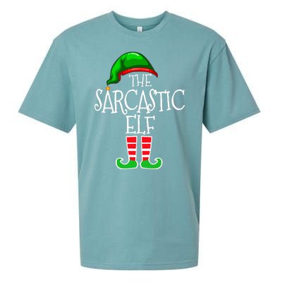 The Sarcastic Elf Matching Christmas Sueded Cloud Jersey T-Shirt