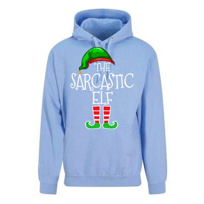 The Sarcastic Elf Matching Christmas Unisex Surf Hoodie