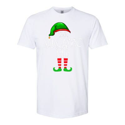 The Sarcastic Elf Matching Christmas Softstyle CVC T-Shirt