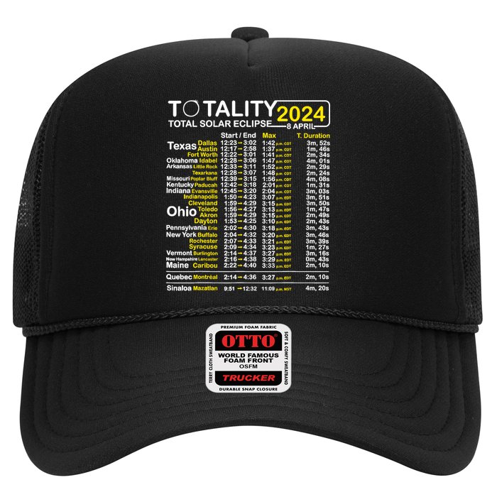 Total Solar Eclipse 2024 Time - April 8 Path Of The Eclipse Trucker Hat