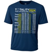 Total Solar Eclipse 2024 Time - April 8 Path Of The Eclipse Performance Shirt