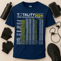 Total Solar Eclipse 2024 Time - April 8 Path Of The Eclipse Performance Shirt