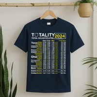 Total Solar Eclipse 2024 Time - April 8 Path Of The Eclipse T-Shirt