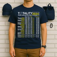 Total Solar Eclipse 2024 Time - April 8 Path Of The Eclipse T-Shirt