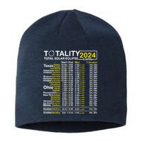 Total Solar Eclipse 2024 Time - April 8 Path Of The Eclipse Sustainable Beanie