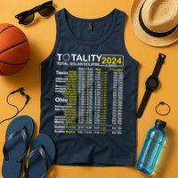 Total Solar Eclipse 2024 Time - April 8 Path Of The Eclipse Tank Top