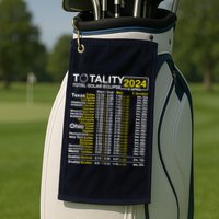Total Solar Eclipse 2024 Time - April 8 Path Of The Eclipse Golf Towel