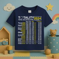 Total Solar Eclipse 2024 Time - April 8 Path Of The Eclipse Toddler T-Shirt
