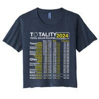 Total Solar Eclipse 2024 Time - April 8 Path Of The Eclipse Crop Top